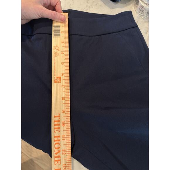 J.Crew Remi Pants Womens SZ 6 Navy Bi-Stretch Cotton Side Zip NWT AG172 - Picture 7 of 10